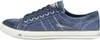 A side view of a blue Dockers sneaker against a white background. Voir les images du produit