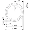 REGINOX R14387 Edelstahlspüle rund L18 390 VP-CC ab Produktbild-Vorschau 2