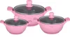 Set de casseroles 20-24-28cm 6 pcs Casserole Induction Alu Voir les images du produit 1