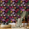 Tapeta Ścienna FLAMINGI Tropikalne Liście Orchidea Podgląd zdjęcia produktu 2