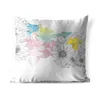 MuchoWow® Outdoor Kissen - Illustration eines Blumenmusters Produktbild-Vorschau 1