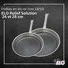 Poêles à Induction Set de 2 ELO Relief Solutions, Inox Voir les images du produit 2