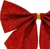Vánoční mašle 11x11cm červené sada 3ks, vánoční dekorace Náhled obrázku produktu 4