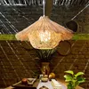 Vintage Geflochtene Hängeleuchte, Rattan Pendelleuchte, für Produktbild-Vorschau 5