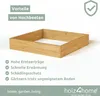 holz4home® Hochbeet Quadratisch 110x110x24 cm I Aus Produktbild-Vorschau 3