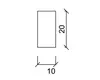 Rechteckleiste Eiche roh 2400 x 20 x 10 mm Produktbild-Vorschau 2