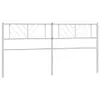 The Living Store Kopfteil Metall Weiß 200 cm Produktbild-Vorschau 3