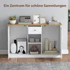 Credenza HOMCOM con cassetto, 2 ante e 2 ripiani aperti Anteprima dell’immagine prodotto 4