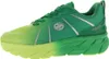 A side view of a green and yellow athletic shoe. Produktbild-Vorschau