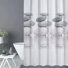 Duschvorhang 180x180 Textil Grau Pebble Schimmelresistenter Produktbild-Vorschau 8