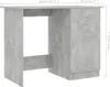 A grey concrete-effect desk with measurements indicated. Podgląd zdjęcia produktu