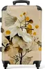 NoBoringSuitcases.com® Großer Koffer - Blumen - Pflanzen - Produktbild-Vorschau 1