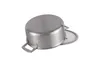 A stainless steel pot with a glass lid, shown from an angled top-down view on a white background. Podgląd zdjęcia produktu
