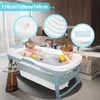 Peviasot Badewanne Erwachsene 118x60x50cm Faltbare Mobile Produktbild-Vorschau 7