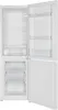 An open refrigerator with its doors ajar, showing the interior compartments. Produktbild-Vorschau