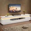 Support TV 175x38x45 cm, 2 meubles bas, 1 tiroir, éclairage Voir les images du produit 1