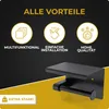 HGMD Toilettenpapierhalter mit Ablage - Schwarz - Produktbild-Vorschau 6