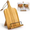 Kochbuchhalter Holz, Buchständer Küche, Buchhalter Wand, Produktbild-Vorschau 1