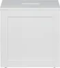 Badezimmerschrank Weiss 31x17x33cm MDF Aufbewahrungsschrank Produktbild-Vorschau 1