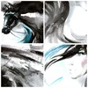 Bilder auf glas - Pferd Streifen Hengst Laufen - 100x70cm - Produktbild-Vorschau 8