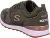 Side view of a green Skechers sneaker. Voir les images du produit