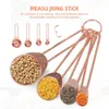 Sada 8 kusů nerezových odměrných hrnčků a lžic s měřicí Náhled obrázku produktu 5