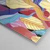 Bilder auf glas - Einteilig - Muster Blätter bunt - Produktbild-Vorschau 5