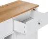 BELIANI Sideboard aus weißem MDF mit 2 Türen Ablagen Produktbild-Vorschau 8