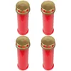 Bougie funéraire - Lot de 4 - Rouge 100h ( couvercle doré ) Voir les images du produit 5
