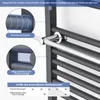 Heilmetz Handtuchhalter für Badheizkörper, Handtuchstange Produktbild-Vorschau 3