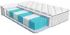 A cutaway view of a mattress showing its internal structure. Produktbild-Vorschau