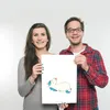Mr. & Mrs. Panda Bild Einhorn Schnuller DIN A3 - Weiß - Produktbild-Vorschau 3