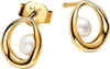Pandora Boucles d'oreilles ovales en perles d'eau douce de Voir les images du produit 5