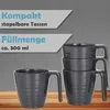 Melamin Camping Geschirr Set 4 Personen Stone Blue + 4 Produktbild-Vorschau 3