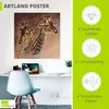 ARTland Poster Giraffen Größe: 40x40 cm Produktbild-Vorschau 3