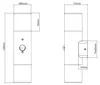 Moderne LED Außenwandleuchte Up and Down mit Produktbild-Vorschau 8