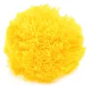 2 Bommeln / Wollbommeln / Pompon, 7cm mango gelb Produktbild-Vorschau