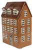 Clayre & Eef theelichthouder Haus, 17x11x24 cm, bruin, Productafbeelding-voorbeeld 2