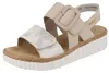 Rieker Sandalen Plat  Sandalen Plat - beige - Maat 40 Voir les images du produit 12