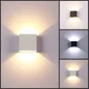 A collage of modern LED wall lights in different colors and lighting conditions. Podgląd zdjęcia produktu