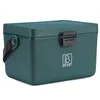 A green cooler box with a black handle and latch, placed on a white background. The brand logo 'BRISBY' is visible on the side of the cooler. Produktbild-Vorschau