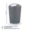 Kela Marta, 1,7 l, Rund, Kunststoff, Rose, Edelstahl, Produktbild-Vorschau 3