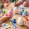 50 œufs en plastique de 6 cm pour Pâques – œufs en Voir les images du produit 4