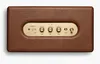A top-down view of a brown Marshall speaker with gold controls. Produktbild-Vorschau