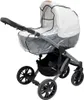 A baby stroller with a rain cover. Produktbild-Vorschau