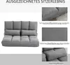 HOMCOM Bodenstuhl 2-in-1 Bodensessel Bett mit Rückenlehne 3 Produktbild-Vorschau 6