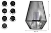 Dehner Solar-Laterne Vilaflor, warmweißes Licht, Ø 26 cm, Produktbild-Vorschau 2