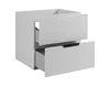 A white bathroom vanity cabinet with two drawers. Náhled obrázku produktu
