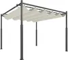 Outsunny Pergola ca. 3x3m Garten Pavillon, Terrassendachung Produktbild-Vorschau 1