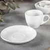 Wilmax Espressotassen 75 ml Weiß Porzellan mit Untertassen Produktbild-Vorschau 4